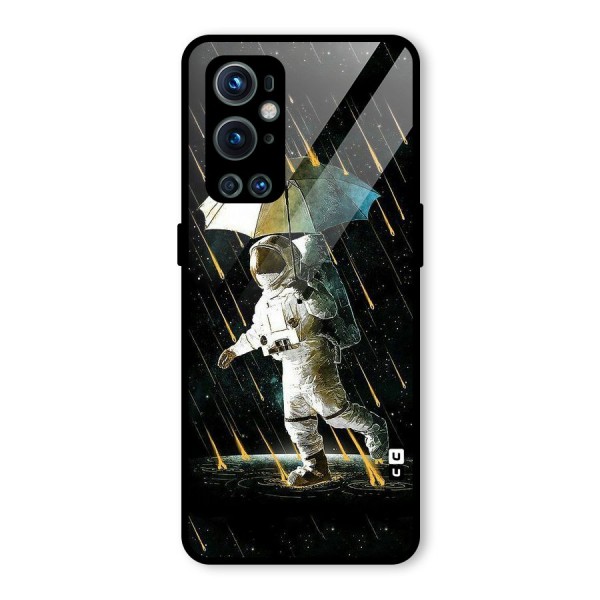 Rain Spaceman Glass Back Case for OnePlus 9 Pro