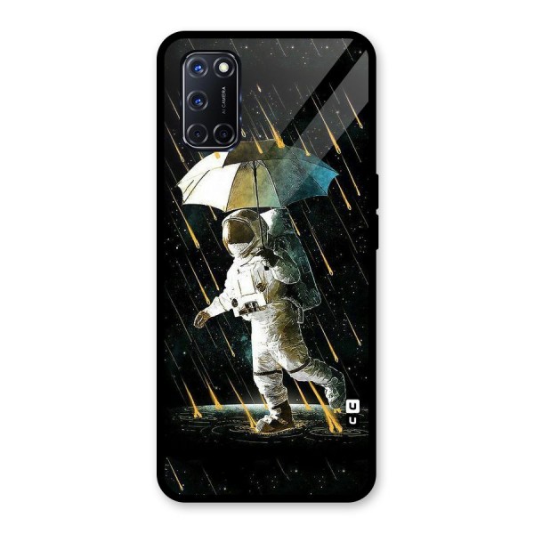 Rain Spaceman Glass Back Case for Oppo A52