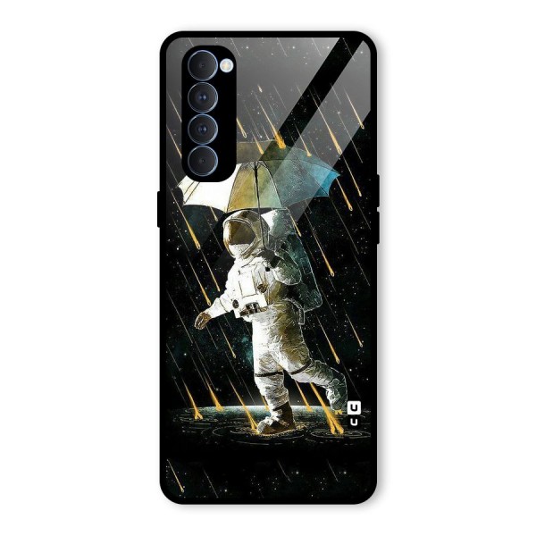 Rain Spaceman Glass Back Case for Oppo Reno4 Pro