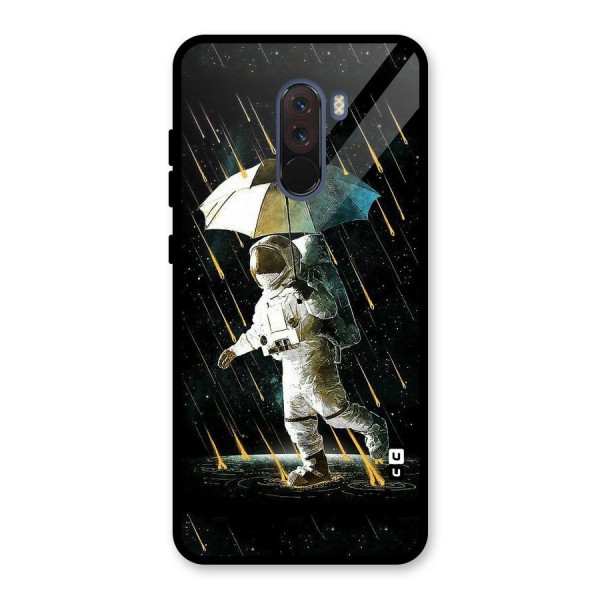 Rain Spaceman Glass Back Case for Poco F1