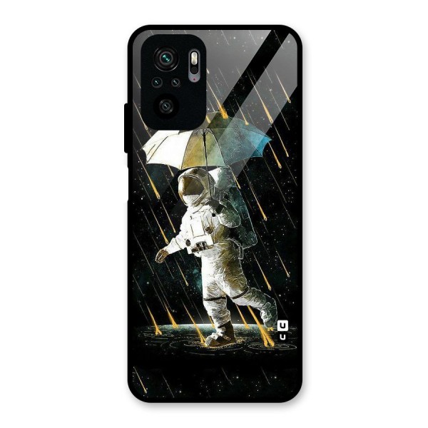 Rain Spaceman Glass Back Case for Redmi Note 10