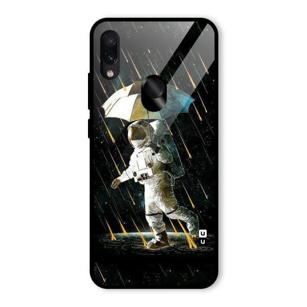 Rain Spaceman Glass Back Case for Redmi Note 7