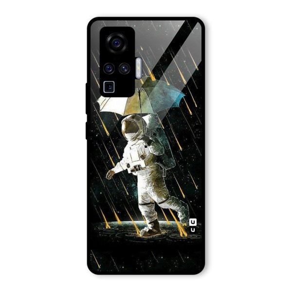 Rain Spaceman Glass Back Case for Vivo X50 Pro