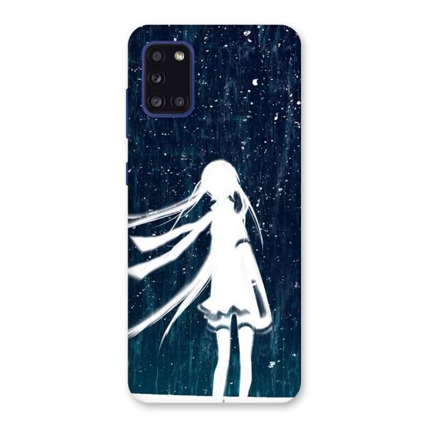 Rain White Girl Back Case for Galaxy A31