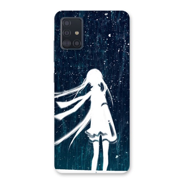 Rain White Girl Back Case for Galaxy A51