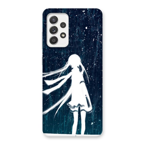 Rain White Girl Back Case for Galaxy A52