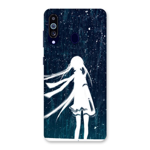 Rain White Girl Back Case for Galaxy A60