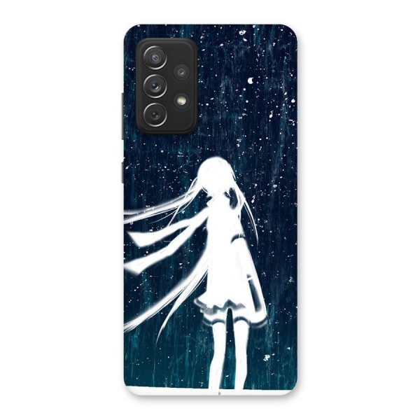 Rain White Girl Back Case for Galaxy A72