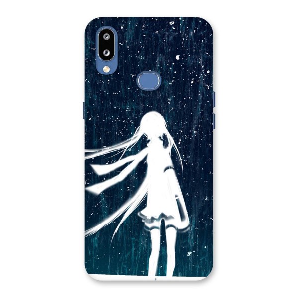 Rain White Girl Back Case for Galaxy M01s