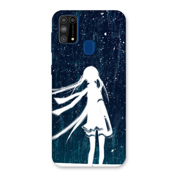 Rain White Girl Back Case for Galaxy M31