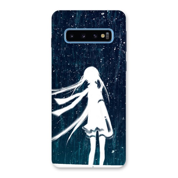 Rain White Girl Back Case for Galaxy S10