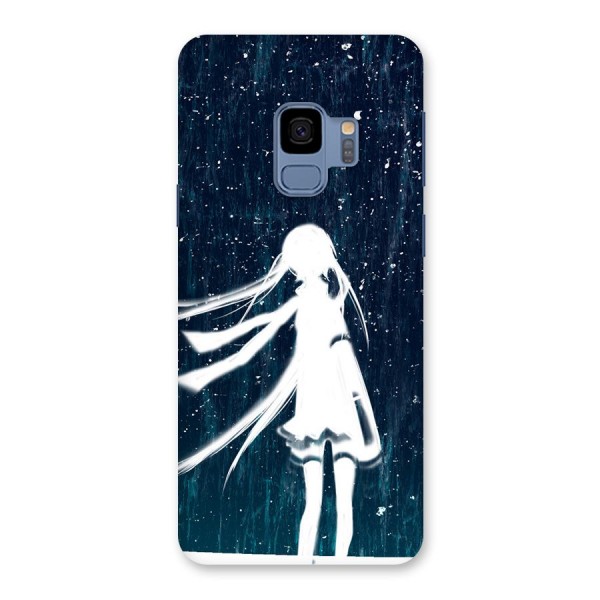 Rain White Girl Back Case for Galaxy S9