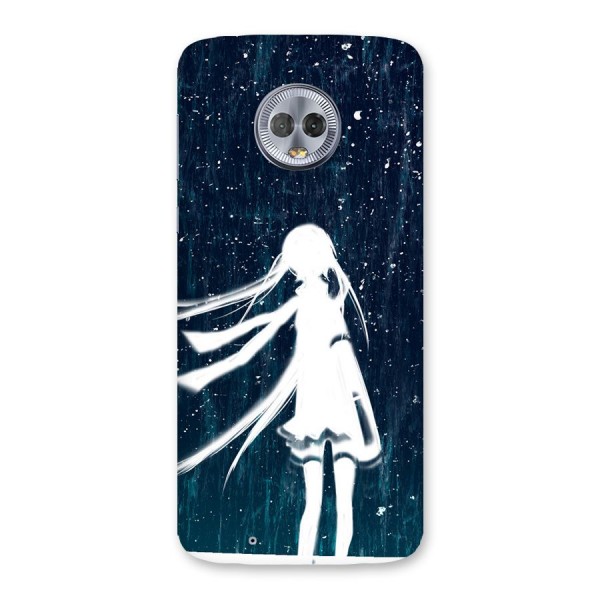 Rain White Girl Back Case for Moto G6