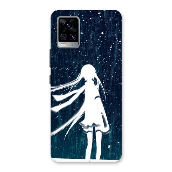 Rain White Girl Back Case for Vivo V20 Pro