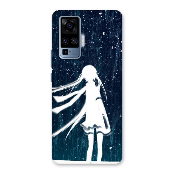 Rain White Girl Back Case for Vivo X50 Pro