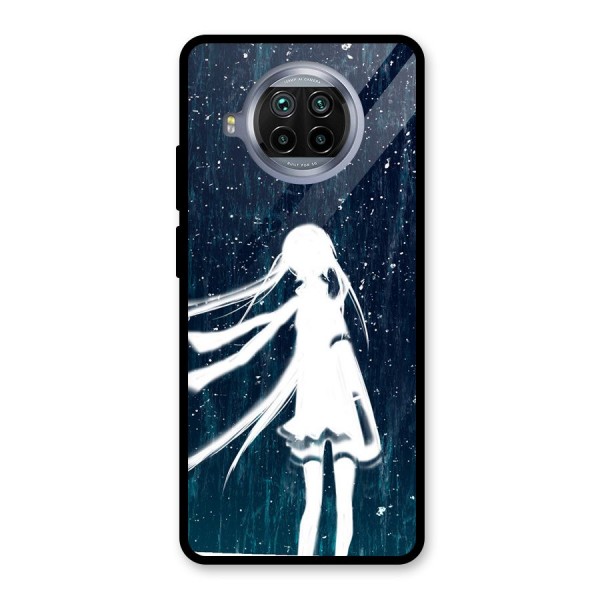 Rain White Girl Glass Back Case for Mi 10i