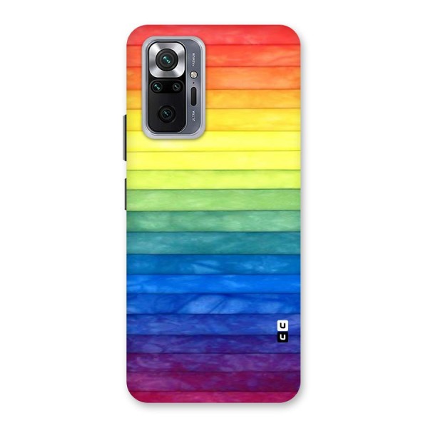 Rainbow Colors Stripes Back Case for Redmi Note 10 Pro