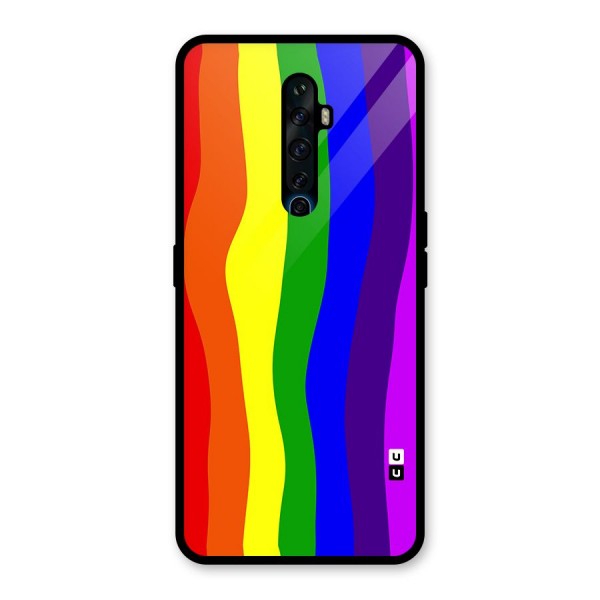 Rainbow Curves Glass Back Case for Oppo Reno2 Z