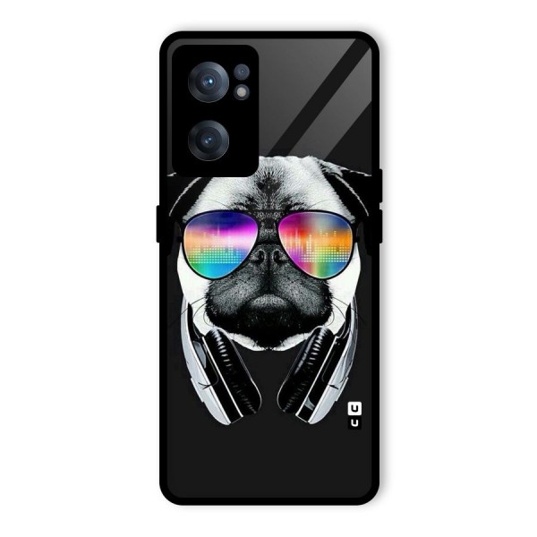 Rainbow Dog Swag Glass Back Case for OnePlus Nord CE 2 5G