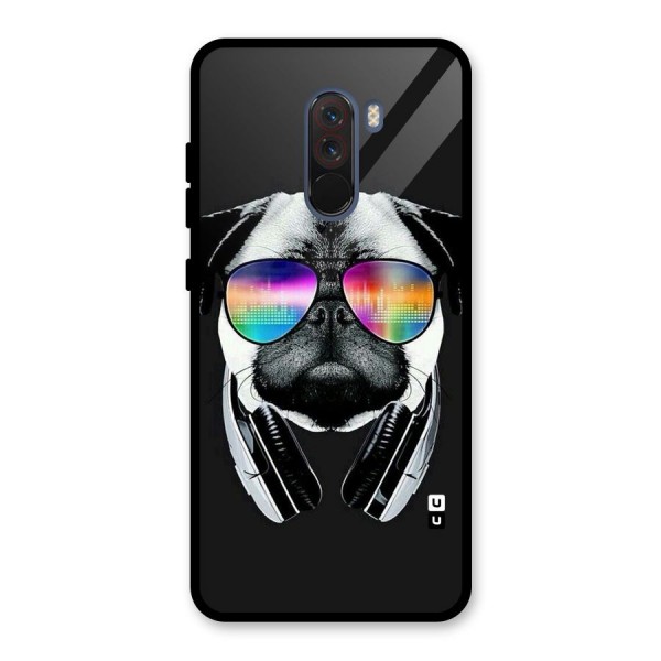 Rainbow Dog Swag Glass Back Case for Poco F1