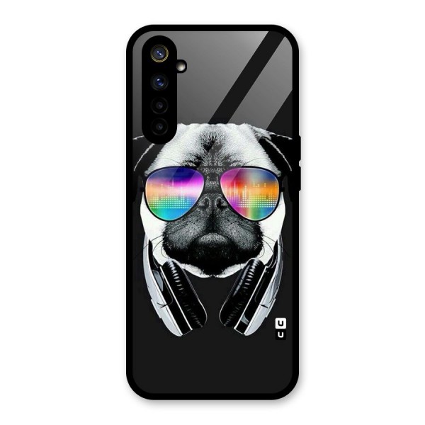 Rainbow Dog Swag Glass Back Case for Realme 6