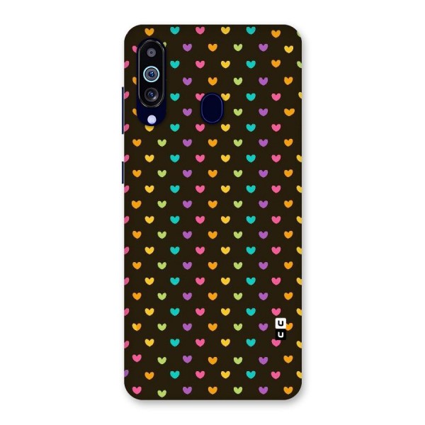 Rainbow Hearts Back Case for Galaxy A60