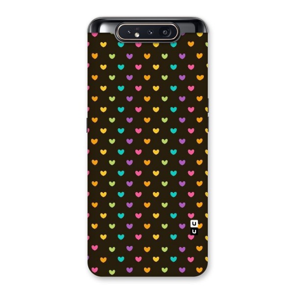 Rainbow Hearts Back Case for Galaxy A80