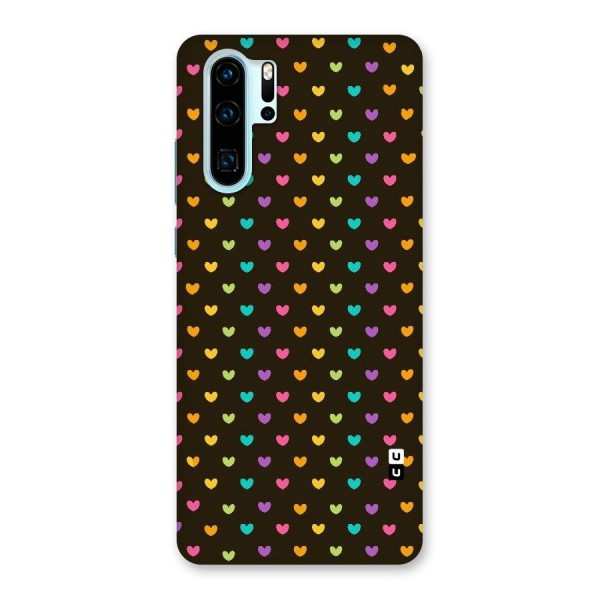 Rainbow Hearts Back Case for Huawei P30 Pro