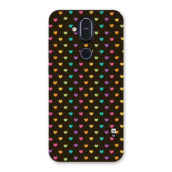 Rainbow Hearts Back Case for Nokia 8.1