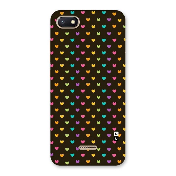 Rainbow Hearts Back Case for Redmi 6A