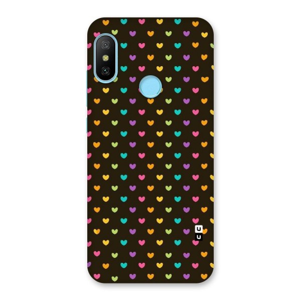 Rainbow Hearts Back Case for Redmi 6 Pro