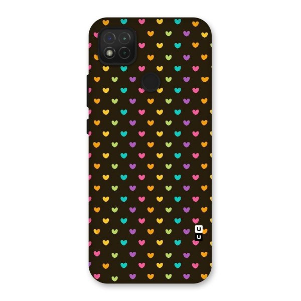 Rainbow Hearts Back Case for Redmi 9C