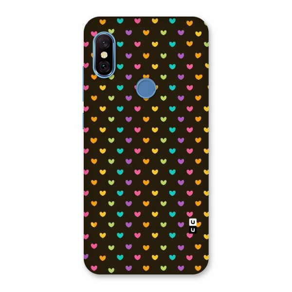 Rainbow Hearts Back Case for Redmi Note 6 Pro