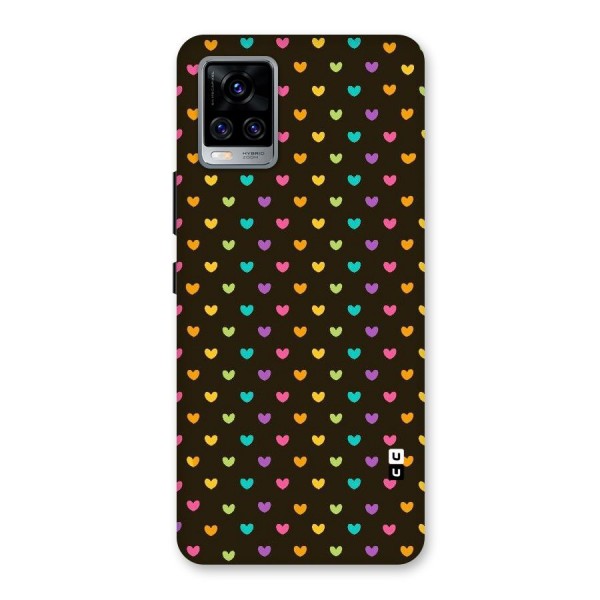 Rainbow Hearts Back Case for Vivo V20 Pro