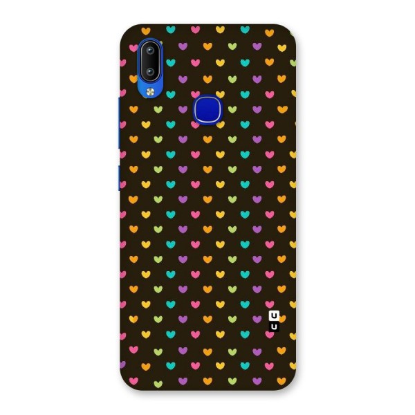 Rainbow Hearts Back Case for Vivo Y91