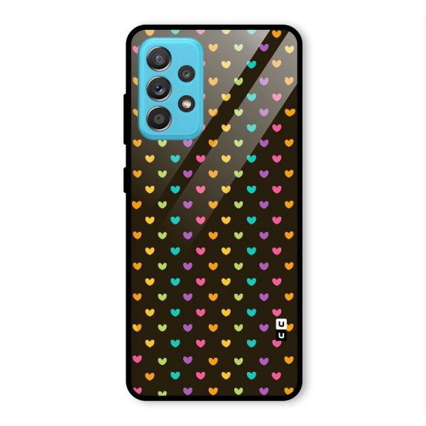 Rainbow Hearts Glass Back Case for Galaxy A52s 5G