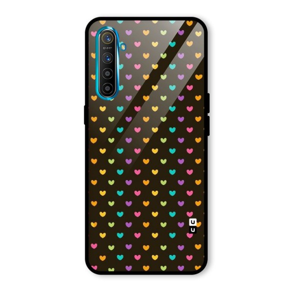 Rainbow Hearts Glass Back Case for Realme XT