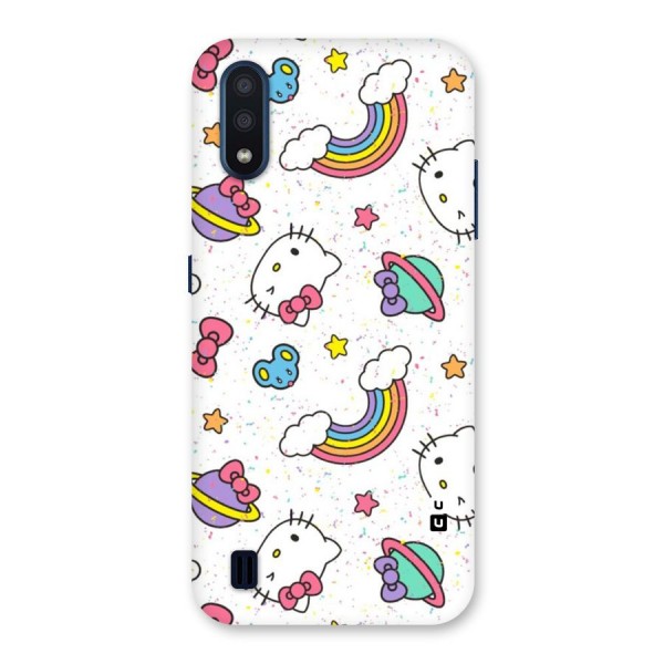 Rainbow Kit Tee Back Case for Galaxy M01