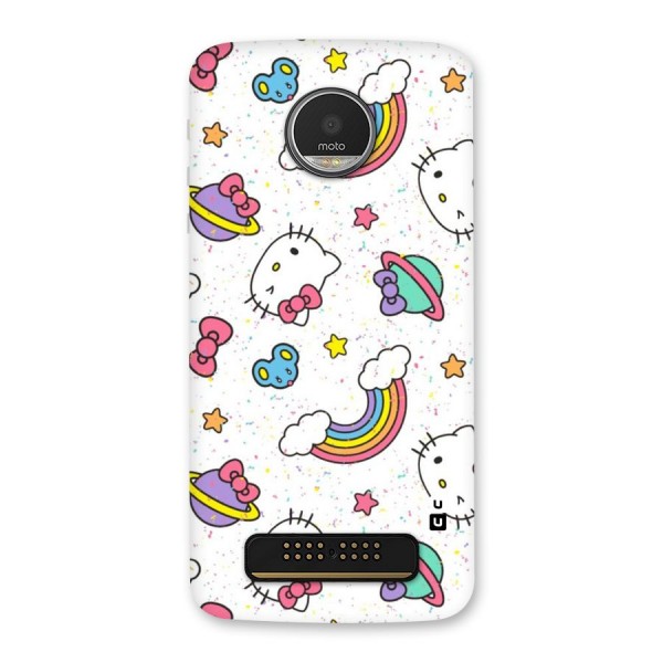 Rainbow Kit Tee Back Case for Moto Z Play