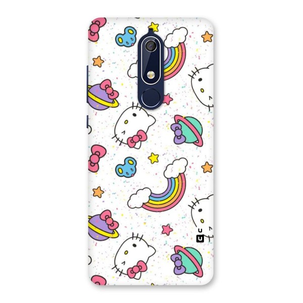 Rainbow Kit Tee Back Case for Nokia 5.1