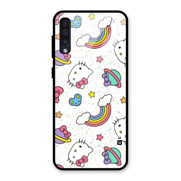 Rainbow Kit Tee Glass Back Case for Galaxy A50s