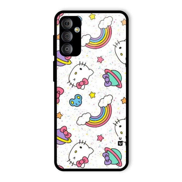 Rainbow Kit Tee Glass Back Case for Galaxy F23