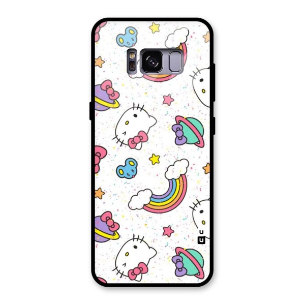 Rainbow Kit Tee Glass Back Case for Galaxy S8