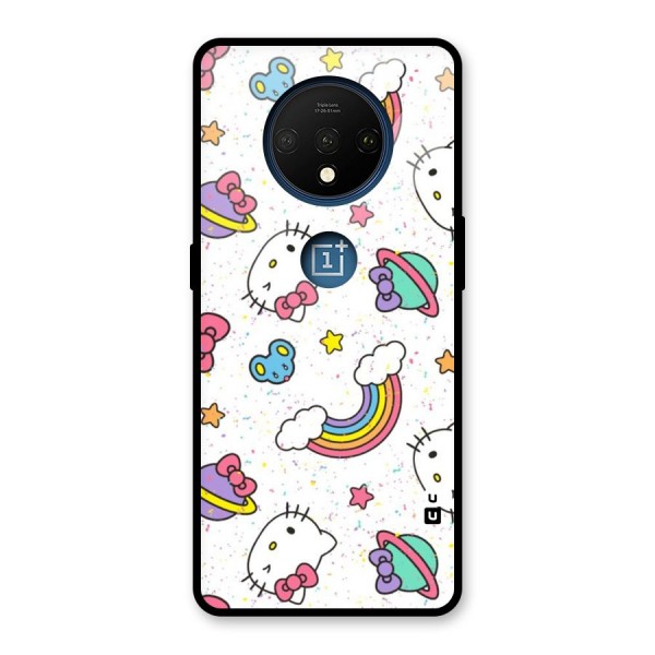 Rainbow Kit Tee Glass Back Case for OnePlus 7T