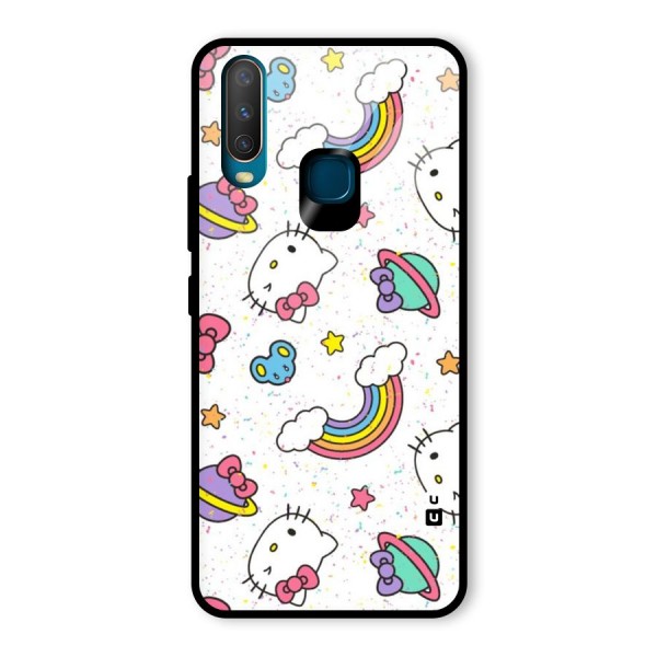 Rainbow Kit Tee Glass Back Case for Vivo Y12