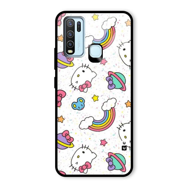 Rainbow Kit Tee Glass Back Case for Vivo Y30