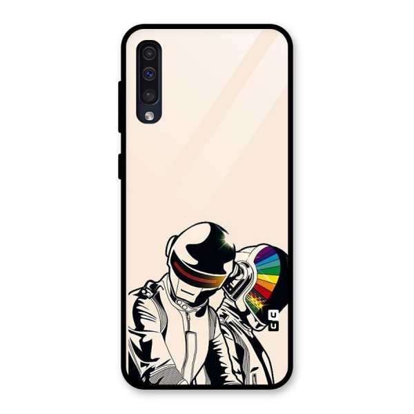 Rainbow Radio Glass Back Case for Galaxy A50s