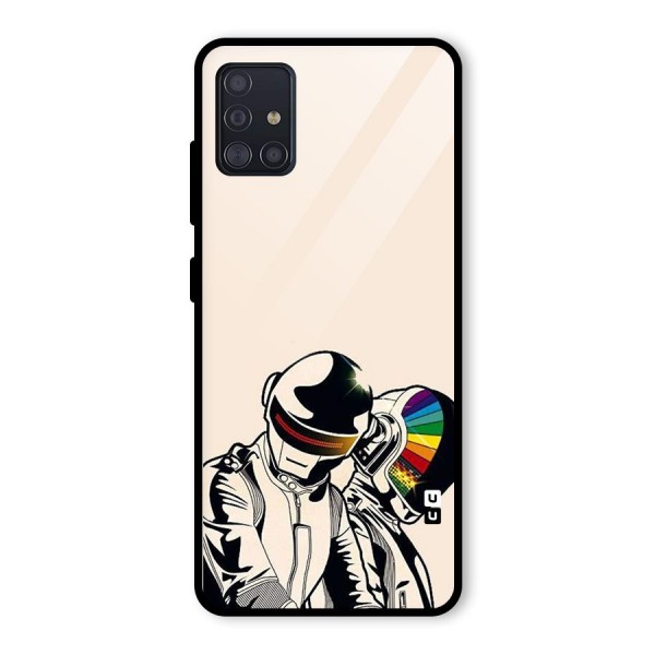 Rainbow Radio Glass Back Case for Galaxy A51