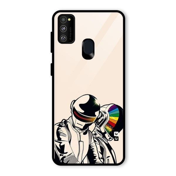 Rainbow Radio Glass Back Case for Galaxy M21