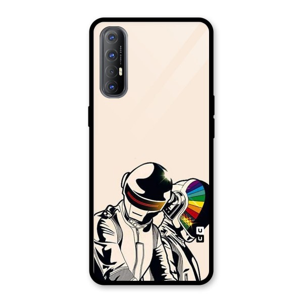 Rainbow Radio Glass Back Case for Oppo Reno3 Pro